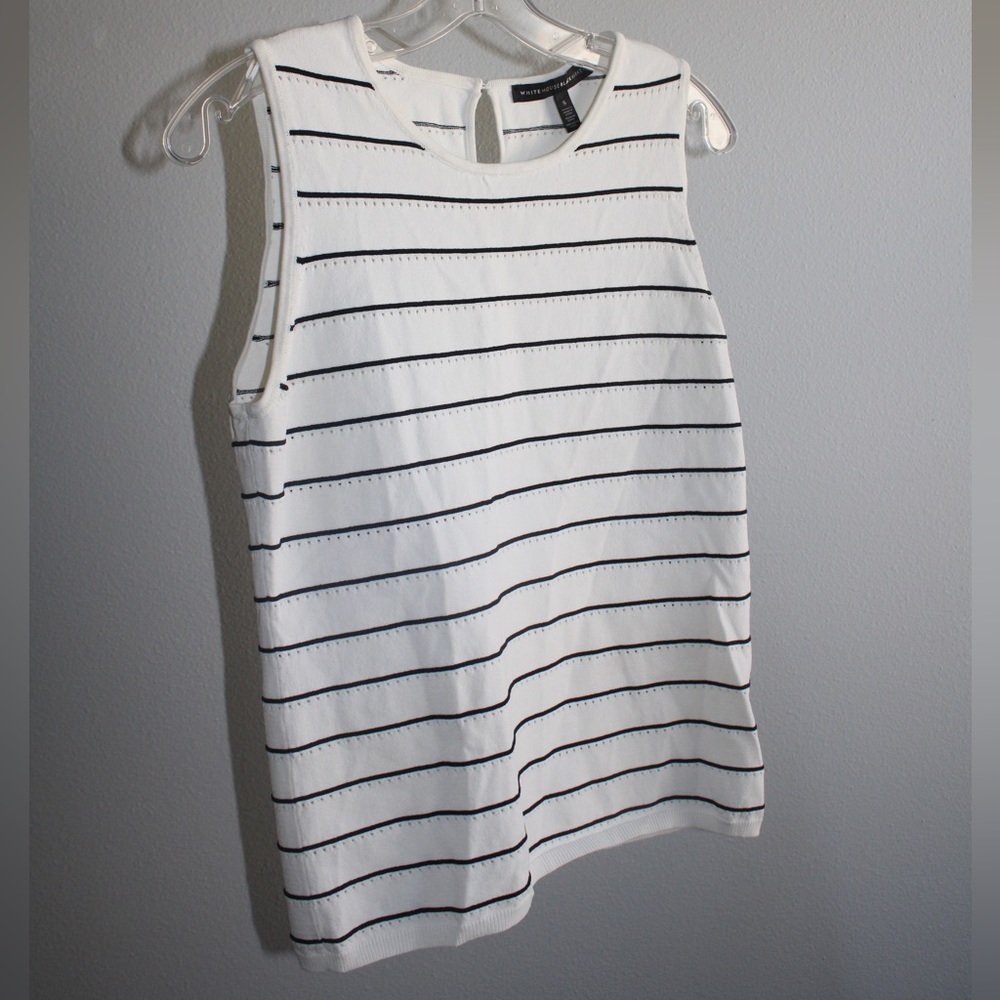 Striped sleeveless top from White House black market